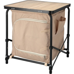 Kempingasztal anyagból készült szervezővel, 53,5 cm