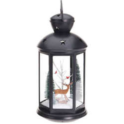 Karácsonyi jelenetes lámpa, 43 cm