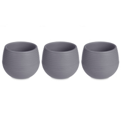 Öntözőcserép, műanyag, 3 darab, Ø 14 cm