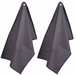 Pamut konyhai törlőkendők, 45 x 70 cm, 2 darab, antracit színű