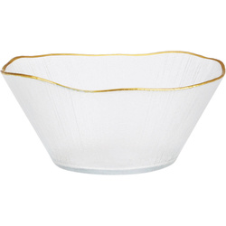 Üvegtál arany szegéllyel DATURA, 21 cm