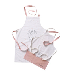 Pamut konyhai kötények: gyereknek és szülőnek