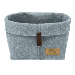 FELI kozmetikai és apró tárgyak tárolója, filc utánzatból, 24 x 16 x 16 cm, WENKO