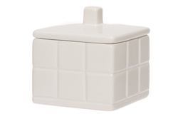 TORINO kerámia tartály fürdőszobai kiegészítőkhöz, 9 x 9 x 10 cm