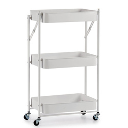 Görgős, összecsukható polc, 3 szinttel