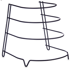 Fekete serpenyőtartó pultra vagy szekrénybe.