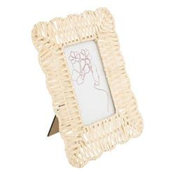 Edward fényképkeret, álló, rattan, 21 x 24 cm
