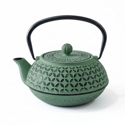 SABI öntöttvas teáskanna szűrővel, 1000 ml, zöldes színű