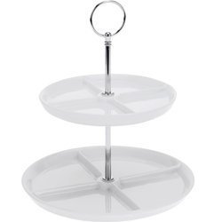 Porcelán tálca 2 szinten, 26 cm