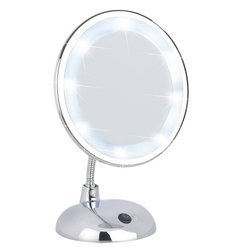 LED világítással ellátott STYLE kozmetikai tükör, 3x nagyítás, WENKO