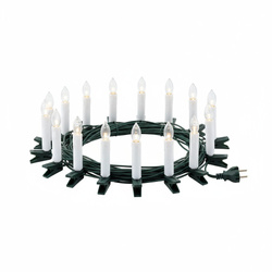 LED gyertyákkal formázott karácsonyi fények