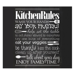 Üveg védőlap KITCHEN RULES a tűzhelyre – nagy, ZELLER, 7-es minta