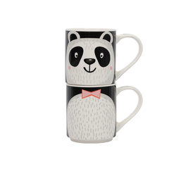 Ajándék szett: 2db porcelán bögre gyerekeknek, 2 x 265 ml