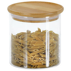 Üveg tárolóedény bambusz fedéllel, 500 ml, KESPER