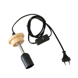 Kábel kapcsolóval lámpához, E27 menettel, 180 cm