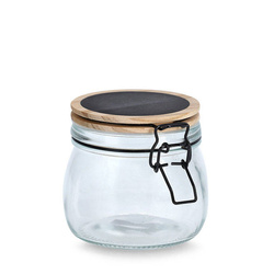 Üveg edény légmentes zárással