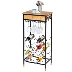 Borospohár tartóval és fiókkal ellátott boros állvány LOFT, WENKO