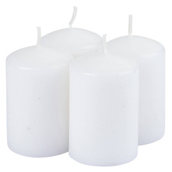 Illatos gyertyák készlete, oszlopos, 6 cm