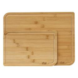 Bambusz vágódeszka készlet, 2 darab