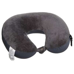 Utazási párna a fejhez, alvó párna, antracit színű