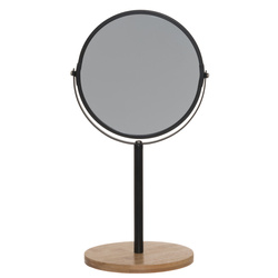 Kozmetikai tükör bambusz talppal, magasság 34 cm