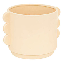 Hind kerámia virágcserép 18 x 18 cm - ekrü