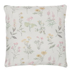 Virágmintás díszpárna, 45 x 45 cm