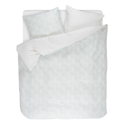 Kék mintás, 200 x 220 cm-es, pamut szatén ágynemű szett, Esprit