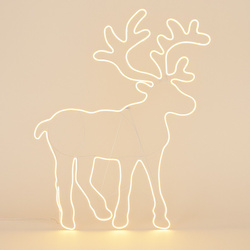 LED karácsonyi dísz, rénszarvas, 100 x 80 cm
