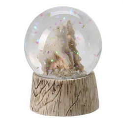 Hógömb állatkával, Ø 4,5 cm