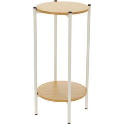 KIRO magas segédasztal, Ø 31 x 61 cm, fehér