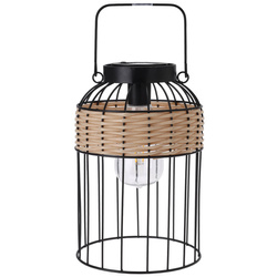 Napernyő lámpás fonott díszítéssel és széles fogantyúval, Ø 16 x 25 cm