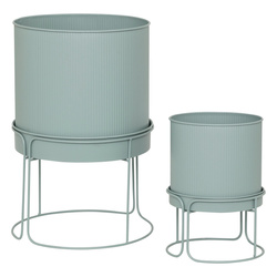 Fém virágcserepek, 2 db, AZE, Ø 30 cm