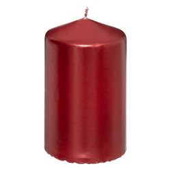 Fényes henger gyertya, 12 cm