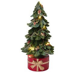 LED asztali karácsonyfa, 28 cm