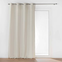 Hőszigetelő függöny fémgyűrűkkel, dupla mikroszálas polár réteggel, 135 x 260 cm