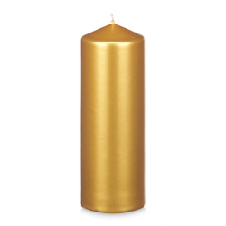 LUNAR arany henger gyertya, Ø 7 cm