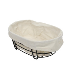 Kenyérkosár Bistro, ovális, fém kerettel