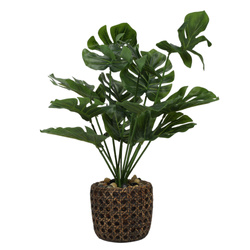 Mesterséges MONSTERA növény, 37 cm