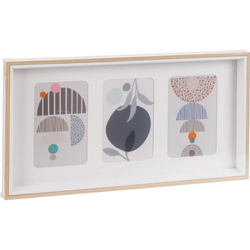3 fénykép keret, passe-partout, 42 x 22 x 3 cm