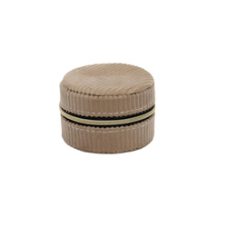 Kis ékszerdoboz, kordbársony, Ø 8 cm