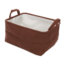 Tároló kosár fogantyúkkal, poliészterből, 35 x 25 x 20 cm