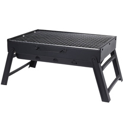 Hordozható széngrill, téglalap alakú