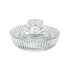 Rücskös üveg gyertyaállvány ARTY