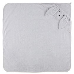 BUNNY kapucnis gyerek törölköző, 80 x 80 cm
