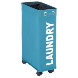 CORNO ruhaszennyes kosár, 43 l-es tároló, WENKO, türkiz színű
