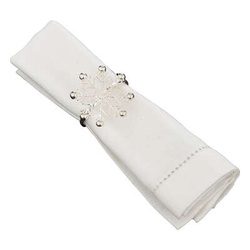 Szalvétagyűrű készlet, hópehely, 2 darab