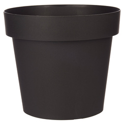 Univerzális műanyag virágcserép, antracit színű