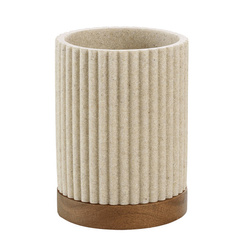 Csíkos fürdőszobai bögre NIAGARA, 8 x 10,8 cm