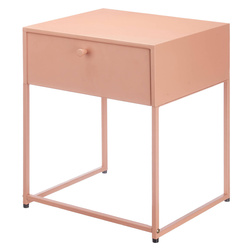 Fém segédasztal fiókkal, 35 x 42 x 50 cm